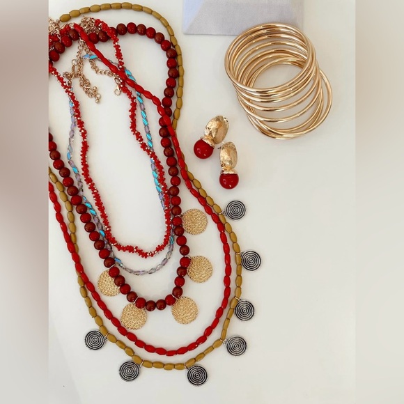 LAST 1 🔥 ZARA STYLE BEADED NECKLACE PACK NEW SEASON - Picture 4 of 4